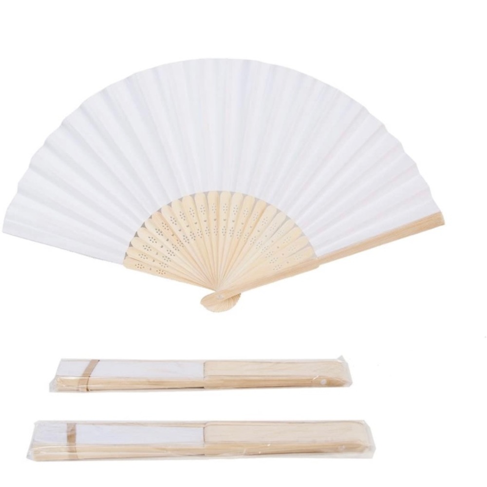White Fans Set of 12